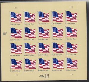 U.S#4130 American Flag 41c Pane of 20, MNH. See Descrip