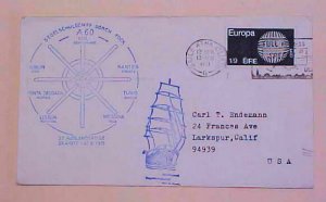 IRELAND GERMAN SHIP COVER 1971 CACHETED TO USA