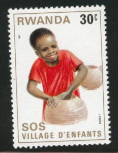 RWANDA Scott 1020 MH* stamp