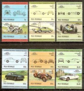 Tuvalu 1985 Cars Automobile Motor Vehicles Transport 12v MNH ++ 3170