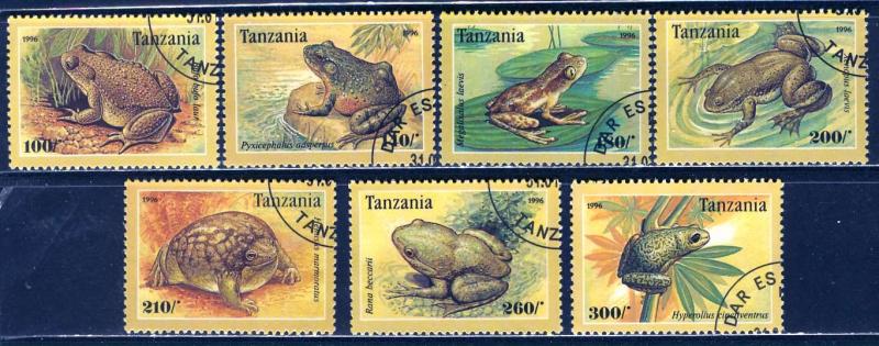 Tanzania 1996: Sc. # 1453-1459; O/Used Cpl Set