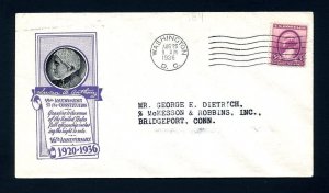 # 784 First Day Cover addressed with Ioor cachet dated 8-26-1936