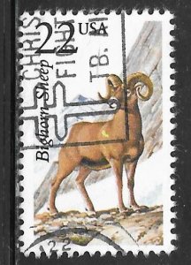 USA 2288: 22c Bighorn Sheep (Ovis canadensis), single, used, VF