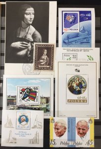 Poland Religion Cards Sheets Covers Art Space (Apx 60 Items) CP1380