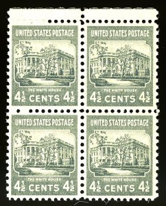 U.S. #809 MINT BLOCK OF 4 OG NH