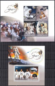 Gabon 2019 Space 50 Years of Mission Apollo -11 Sheet + S/S MNH