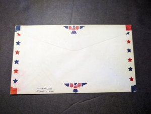 1933 USA LZ 127 Graf Zeppelin Airmail Cover Akron OH to Minneapolis MN