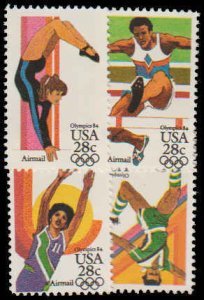 u.s.#C101-C104 Olympics Mixed Set of 4 Singles, MNH.