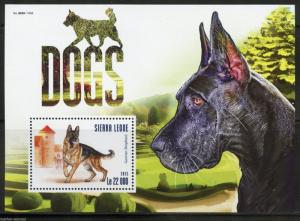 SIERRA LEONE 2015 DOGS SOUVENIR SHEET MINT NH