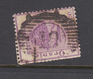 Orange Free State SG 49 used. 1883 2p pale mauve, nice Numeral 10 cancel, faults