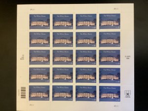 33-cent Sheet of 20 Scott #3445 The White House MNH 1999 VF Center self adhesive