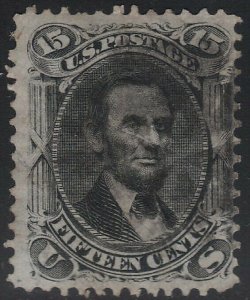 US Scott # 77 15c Jefferson Used / Lighter Cancel