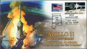 19-211, 2019, Moon Landing, Pictorial Postmark, Event Cover, Apollo 11, Kennedy