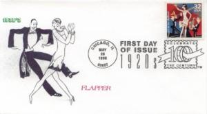 1998 CTC 1920s Flappers (Scott 3184h) Big Al Cachets FDC