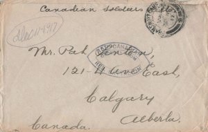 Canada 1917 WWI 15th Reserve Battalion Orderly Room Military Cover to Calgary