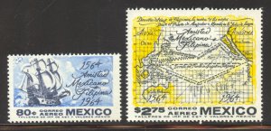 Mexico Scott C300-301 MNHOG - 1964 400 Years of Mexico-Philippine Friendship