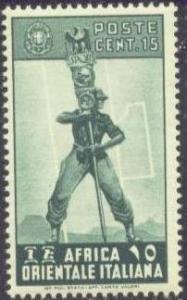 ITAL.E.AFRICA  5 MINT OG 1938 15c FASCIST LEGIONARY CV $1.25