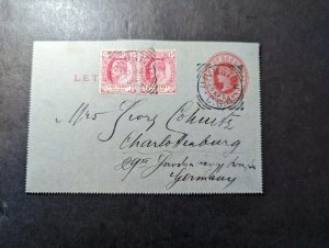 1905 British Cape of Good Hope Postcard Cover Upington to Charlottenburg Germany