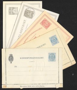 DENMARK (107) Early Old Postal Cards mostly postally used few Mint c1875-1950