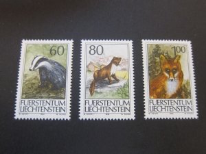 Liechtenstein 1993 Sc 1006-08 set MNH