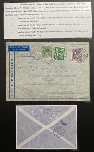 1937 Hengelow Netherlands Airmail Cover To Kade Gold Coast KLM Join Service