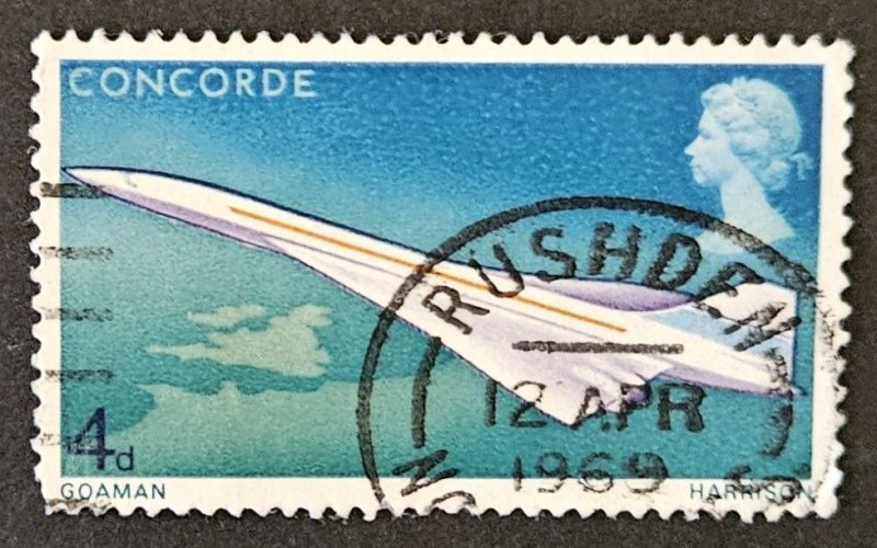 Great Britain 1969 SG784 used 4d Commemoration of first flight of Concorde