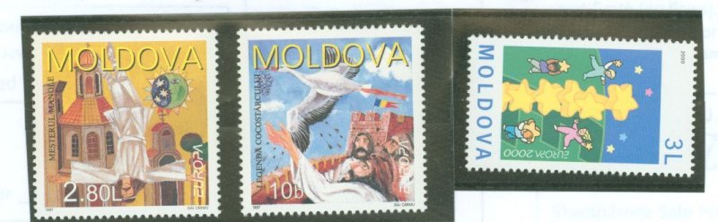 Moldova #236-237/355 Mint (NH) Single (Complete Set) (Europa)