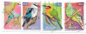 South Africa #1192a-1194a-1195a 1197a Birds (U) CV$8.00