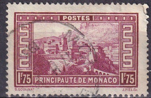 Monaco #123 F-VF Used CV $9.50 (Z4338)