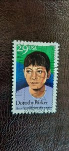 US Scott # 2698; used 29c Dorothy Parker from 1992; XF centering; off paper