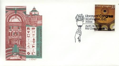 2000 Library of Congress (Scott 3390) Artmaster FDC