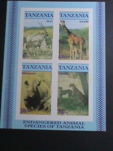 ​TANZANIA-1986 SC#322a  ENDANGER ANIMALS SPECIES-SCOTT NOT LISTED-IMPERF MNH