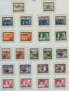 INDONESIA FIRST ISSUES & OVERPRINTS WITH ONE S/S MOUNTED IN ALBUM MINT NH 