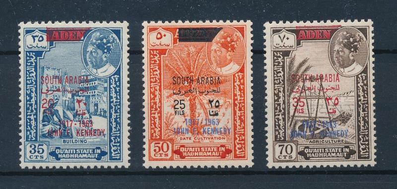 [96446] Aden Qu'aiti State of Hadhramaut 1966 Irrigation Dates OVP Kennedy MNH