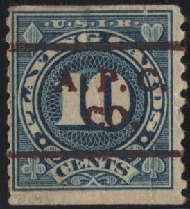 SC#RF20 10¢ Playing Card Stamp: Precancelled A.P.C. Co. (1926) Used