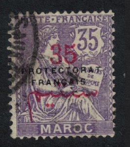 SALE Fr. Morocco 35c Ovpt 'PROTECTORAT FRANCAIS' 1902 Canc SC#48 SG#50 MI#11