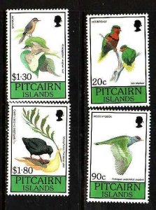 Pitcairn-Sc343-6- id9- unused NH set-Birds-1990-