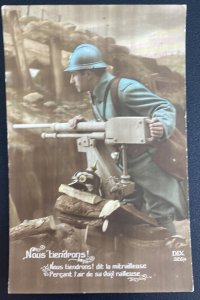 1916 Military Post Office France Picture Postcard Cover To Nantes We Will Hold