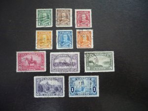 Stamps - Canada - Scott# 217-227 - Used Set of 11 Stamps