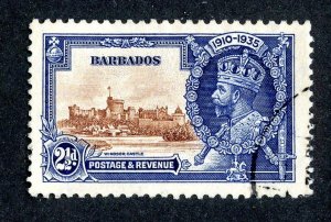 1935 Barbados Sc.# 188 used cv $6 ( 9670 BCXX )