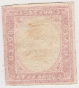 Sardinia Italy 1860 SC #13b carmine King Victor Emmanuel II 40c Unused CV$725.