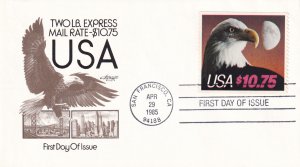 1985, 2 Lbs. Express Mail, Art Master, FDC (E14260)