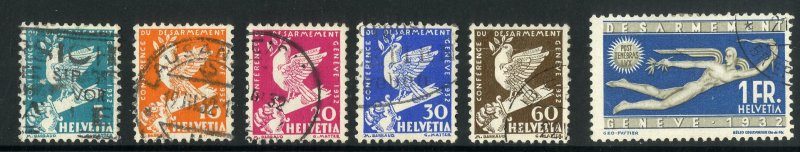 SWITZERLAND 210 -15 USED SCV $27.50 BIN $11.50 BIRDS