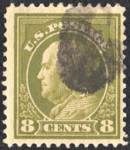 SC#414 1¢ Franklin Single (1912) Used