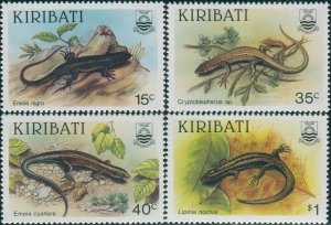 Kiribati 1987 SG274-277 Skinks set MNH