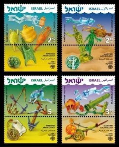 ISRAEL 2009 - Maritime Archeology set of 4 - Scott# 1801-4 - MNH