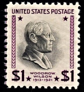 US 832 MNH VF $1 Woodrow Wilson