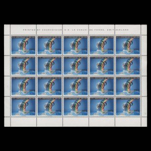Zambia 2004 (Variety) K1000/K700 United Nations Anniversary sheet with invert...