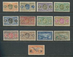 St. Pierre and Miquelon 1909-30 values to 30 centimes mostly mint o.g. hinged