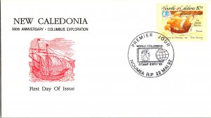 New Caledonia, Worldwide First Day Cover, Ships, Stamp Collecting